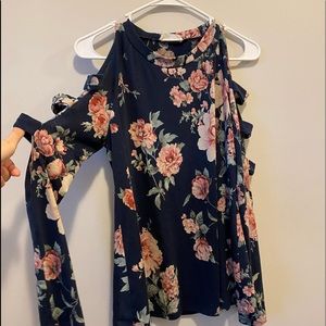 Open shoulder sweater